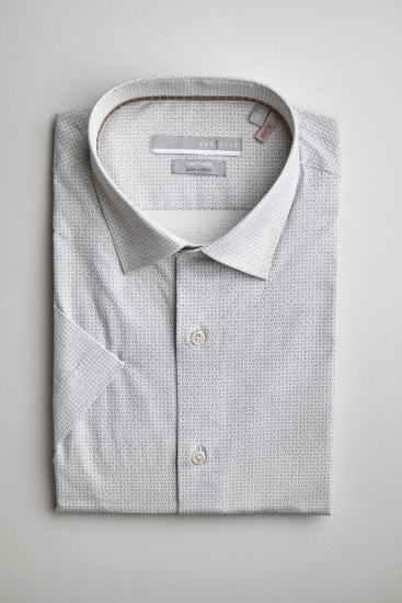 Сорочка мужская короткий рукав GROSTYLE PURE COTTON SS016704