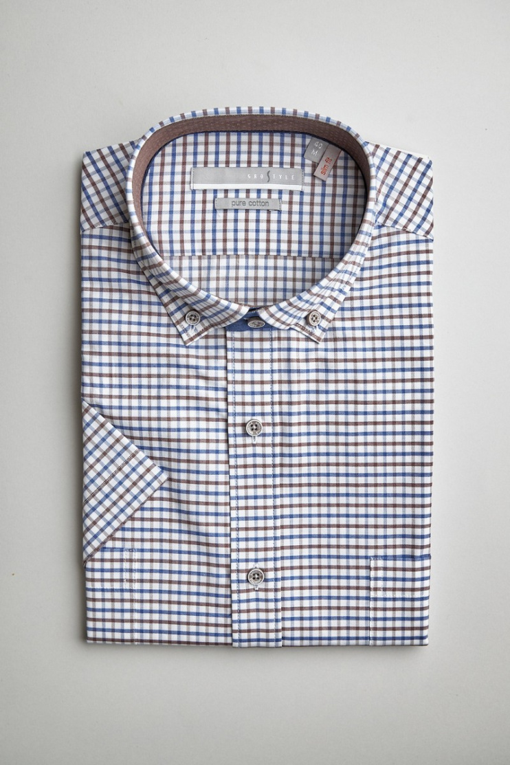 Сорочка муж. кр. рук. GROSTYLE PURE COTTON SS016709