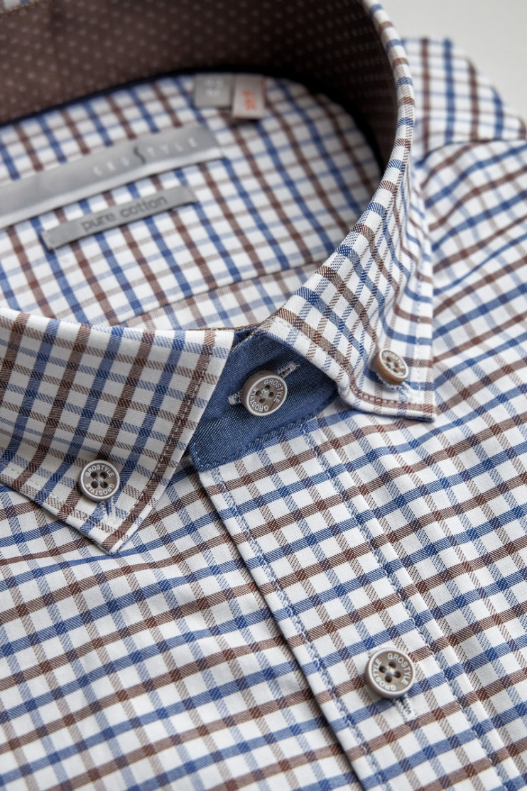 Сорочка муж. кр. рук. GROSTYLE PURE COTTON SS016709