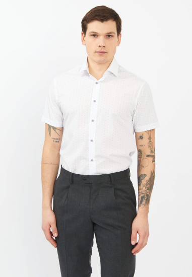 Сорочка мужская короткий рукав GROSTYLE TRENDY SS018265