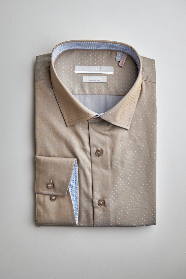 Сорочка муж. дл. рук. GROSTYLE PURE COTTON SS017016