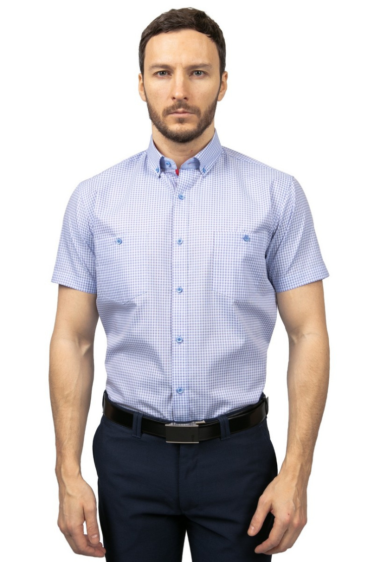 Сорочка муж. кр. рук. GROSTYLE PURE COTTON SS017051