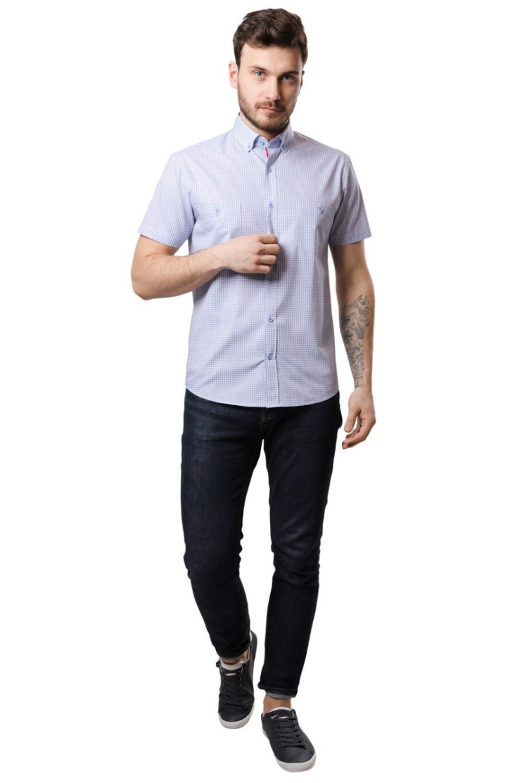 Сорочка муж. кр. рук. GROSTYLE PURE COTTON SS017051