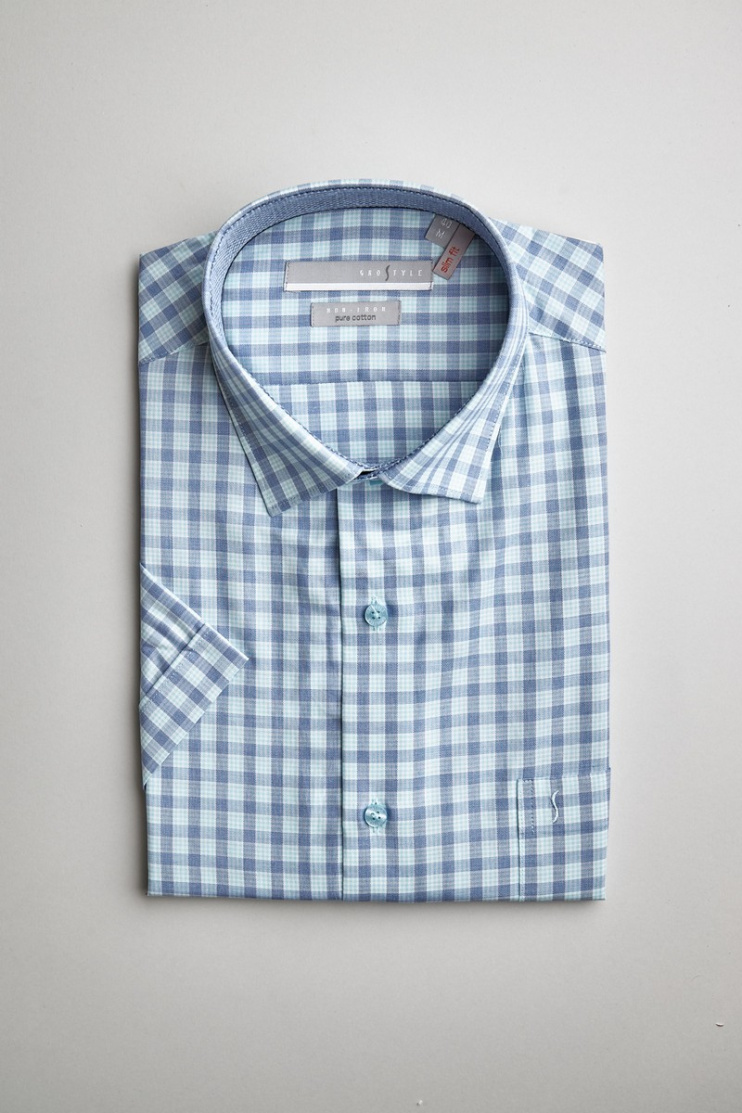 Сорочка муж. кр. рук. GROSTYLE PURE COTTON SS017060