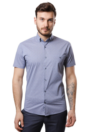 Сорочка мужская короткий рукав GROSTYLE PURE COTTON ES017042