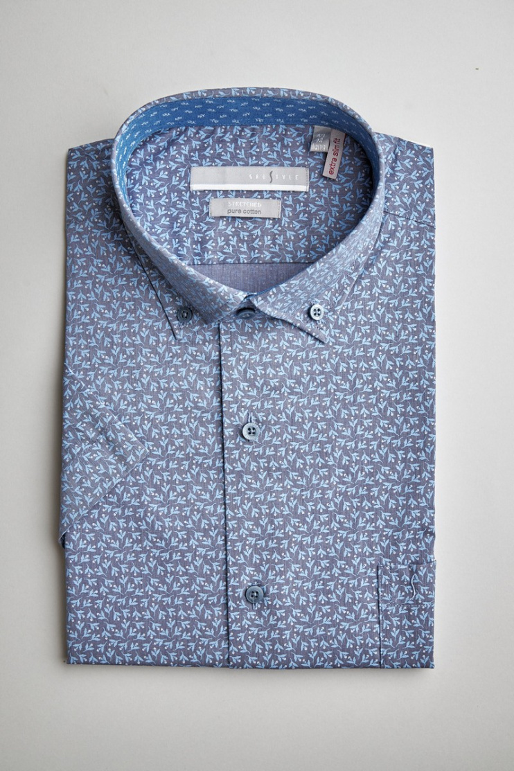 Сорочка муж. кр. рук. GROSTYLE PURE COTTON ES017042