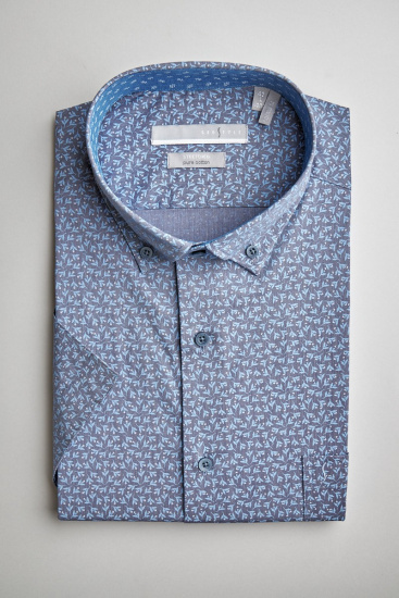 Сорочка мужская короткий рукав GROSTYLE PURE COTTON AA017043
